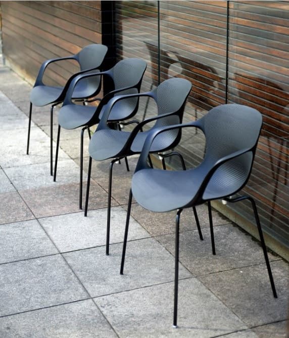 stackable patio chair_Plastic Armrest Nap chair